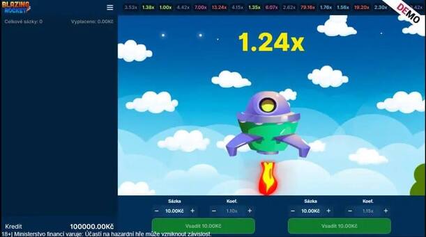 Crash Games Blazing Rocket