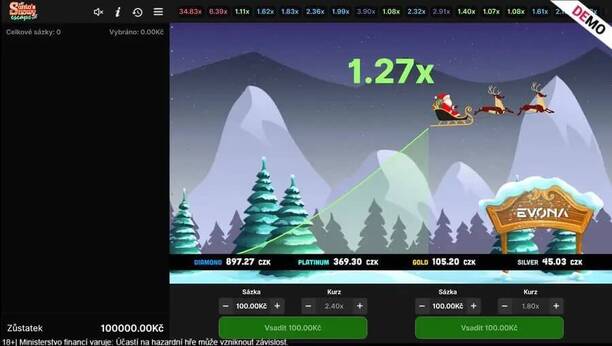 Crash games Santas Snowy Escape