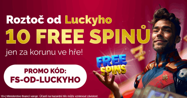 10 free spinů od Luckyho s promo kódem