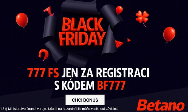 Betano Black Friday nabízí free spiny za registraci