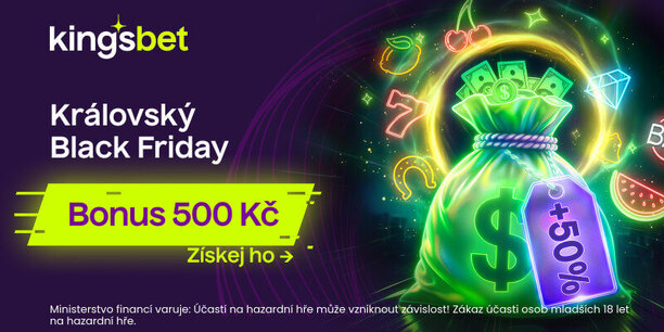 Získejte na Black Friday u Kingsbetu vkladový bonus až 500 Kč